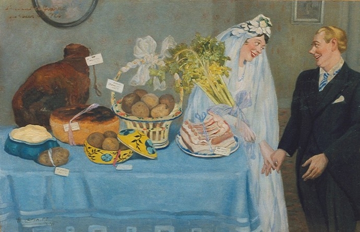 Wedding Gifts In The Year 1941 by Henri Lemaire